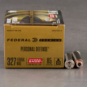 20rds - 327 Federal Magnum Federal Hydra-Shok 85gr. Hollow Point Ammo