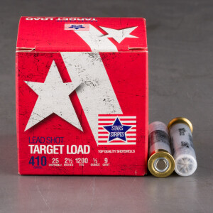 25rds – 410 Bore Stars and Stripes 2-1/2" 1/2oz. #9 Shot Ammo