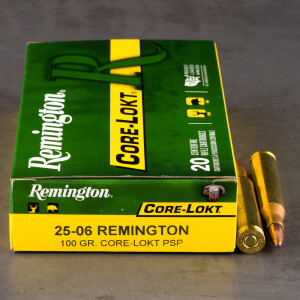 20rds - 25-06 Remington 100gr. Core-Lokt PSP Ammo
