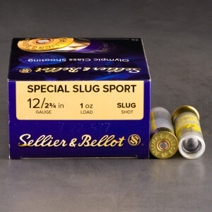 250rds - 12 Gauge Sellier & Bellot 2 3/4" 1oz. Slugs
