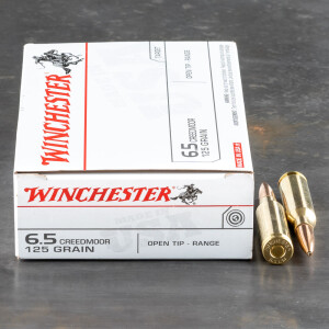 20rds – 6.5 Creedmoor Winchester USA 125gr. Open Tip Range Ammo