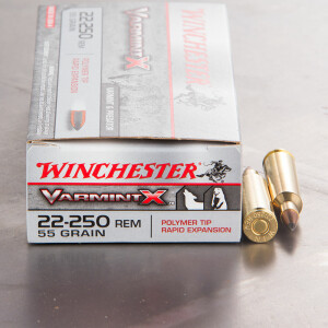 20rds – 22-250 Winchester Varmint X 55gr. Polymer Tip Ammo
