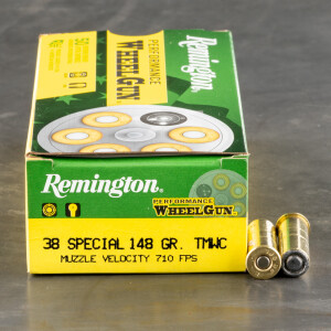 500rds – 38 Special Remington Performance WheelGun 148gr. TMWC Ammo