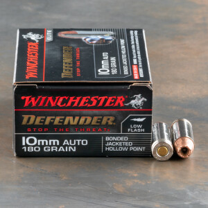 20rds – 10mm Winchester Defender 180gr. JHP Ammo