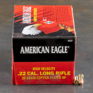 40rds – 22 LR Federal American Eagle 38gr. CPHP Ammo