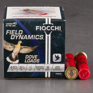 250rds – 410 Bore Fiocchi 2-1/2" 1/2oz. #8 Shot Ammo