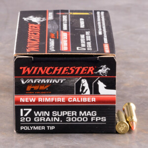  17 Winchester Super Magnum Ammo for Sale