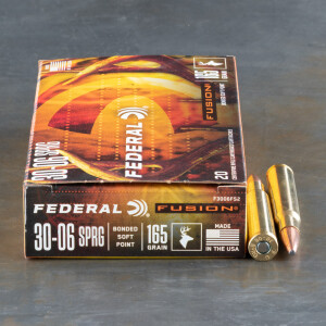 20rds - 30-06 Federal Fusion 165gr. SP Ammo