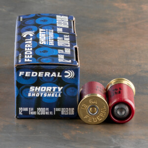 100rds – 12 Gauge Federal Shorty Shotshell 1-3/4" 1oz. Rifled Slug Ammo