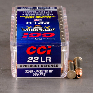 50rds – 22 LR CCI Uppercut 32gr. JHP Ammo