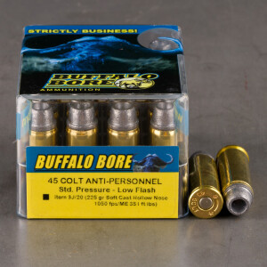20rds - 45 Colt Buffalo Bore 225gr. Anti-Personnel SCHN Ammo