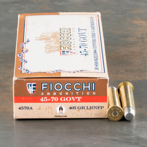 20rds – 45-70 Govt. Fiocchi 405gr. LRNFP Ammo