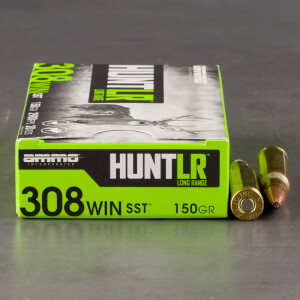 20rds – 308 Win Ammo Inc. Hunt LR 150gr. SST Ammo