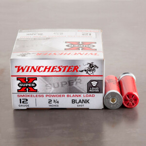 25rds - 12 Gauge Winchester Super-X 2 3/4" Blank Ammo