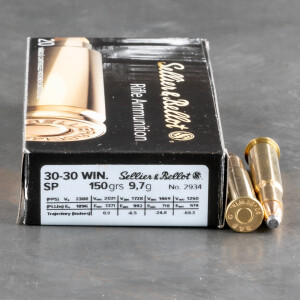 20rds – 30-30 Sellier & Bellot 150gr. SP Ammo