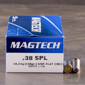 50rds - 38 Special Magtech 158gr. SJSP Ammo