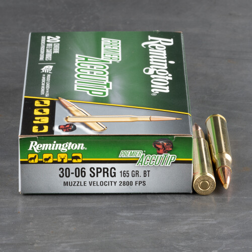 30 06 Ammo 20 Rounds Of 165 Grain Polymer Tipped By Remington Quali sono le opinioni della spazzola lisciante remington? 20rds 30 06 remington premier 165gr accutip bt ammo