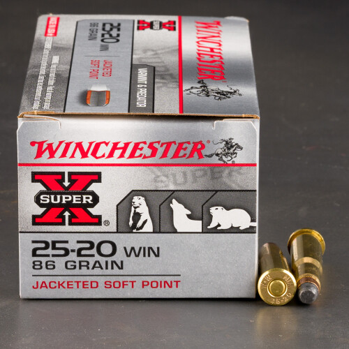 25-20 WINCHESTER Ammunition for Sale. Winchester 86 Grain Soft-Point (SP) -  50 Rounds