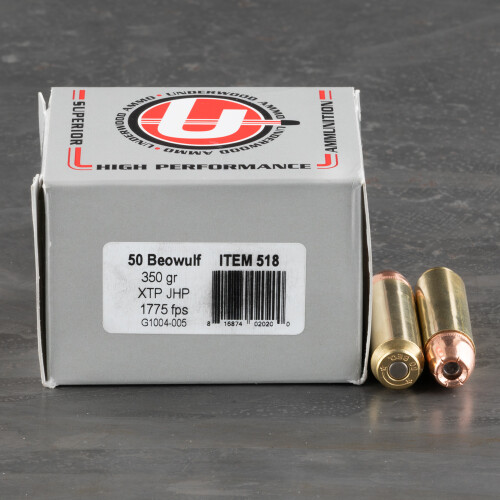 50 Beowulf Ammunition For Sale Underwood 350 Grain Xtp Rounds 50 Beowulf Ammunition For Sale Underwood 350 Grain Xtp Rounds