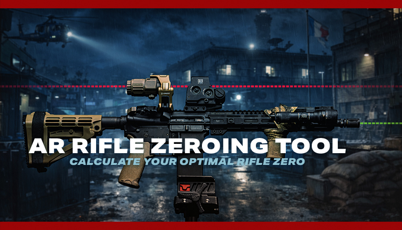 Rifle with optic promoting free zero tool