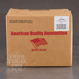 250rds – 308 American Quality Ammunition 168gr. HPBT Ammo