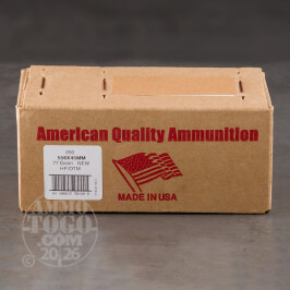 250rds – 5.56x45 American Quality Ammunition 77gr. OTM Ammo