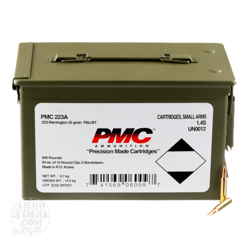 Bulk PMC 223 Remington Ammo for Sale - 840 Rounds