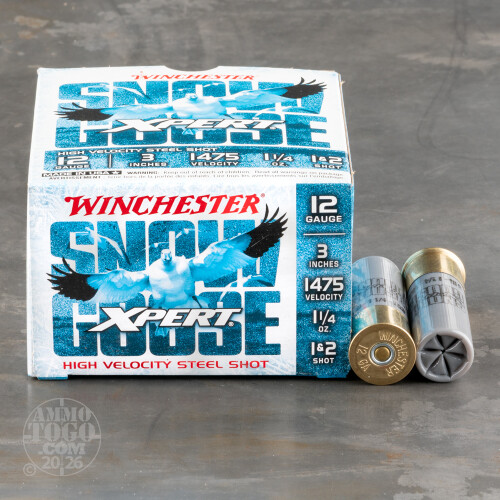 12 Gauge #1-2 Shot Mix Ammo for Sale by Winchester - 25 Rounds