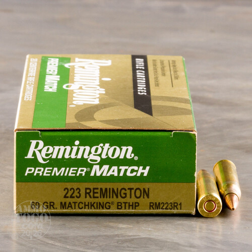 223 Remington Ammo - 20 Rounds of 69 Grain Hollow-Point Boat Tail (HP ...