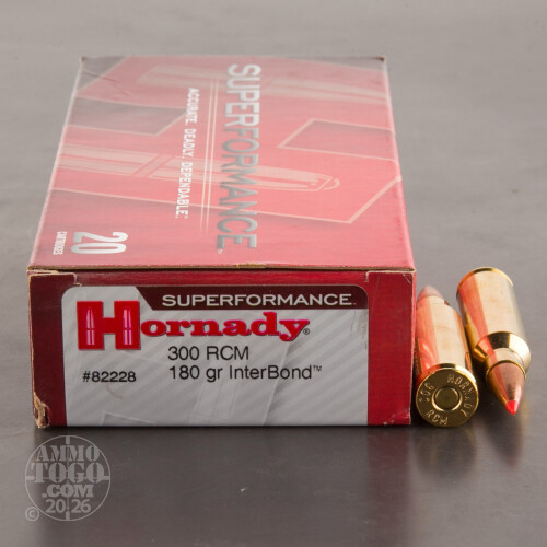 300 RCM Polymer Tipped Ammo for Sale by Hornady - 20 Rounds
