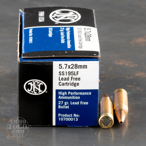 500rds - 5.7x28mm FN SS195LF 27gr. Hollow Point Ammo