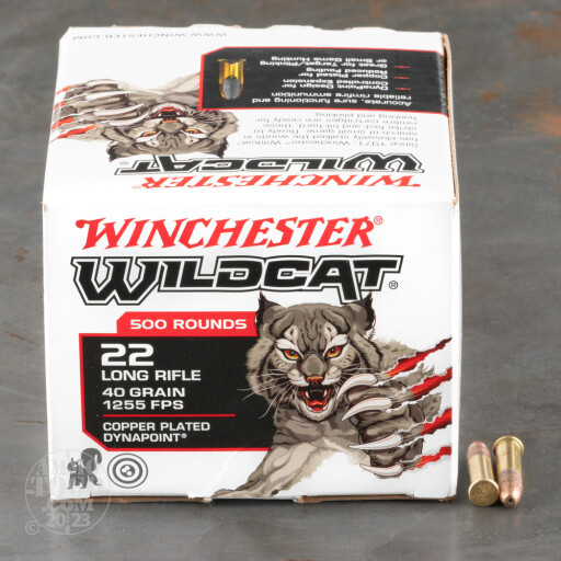 5000rds – 22 LR Winchester Wildcat 40gr. CPHP Ammo