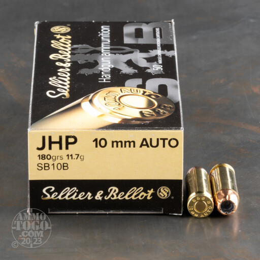 1000rds - 10mm Sellier & Bellot 180gr. JHP Ammo