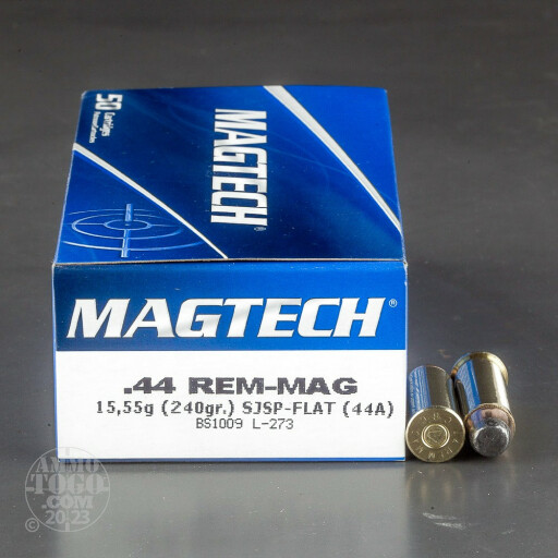 50rds - 44 Mag MAGTECH 240gr. Jacketed Soft Point Ammo