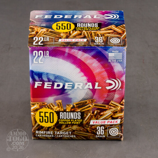 5500rds – 22 LR Federal 36gr. CPHP Ammo