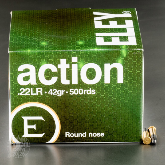 500rds – 22 LR Eley Action 42gr. LRN Ammo