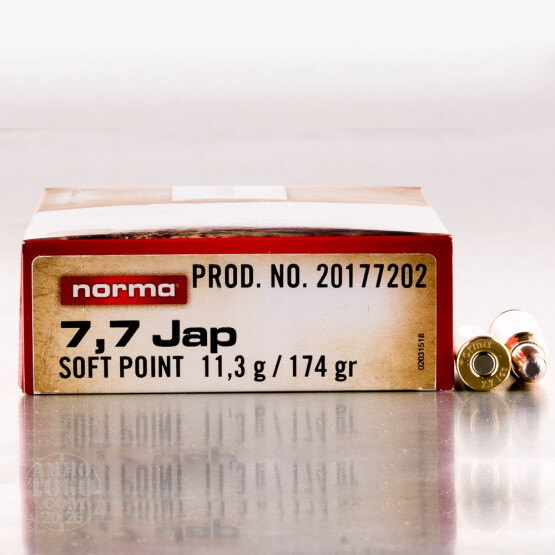 20rds - 7.7 Jap Norma 174gr. SP Ammo