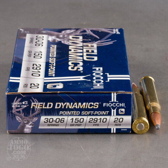20rds – 30-06 Fiocchi 150gr. PSP Ammo
