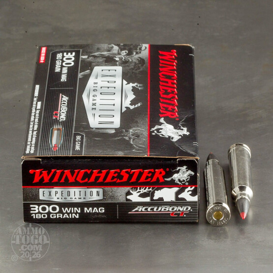 20rds - 300 Win. Mag. Winchester 180gr. Supreme AccuBond Ammo