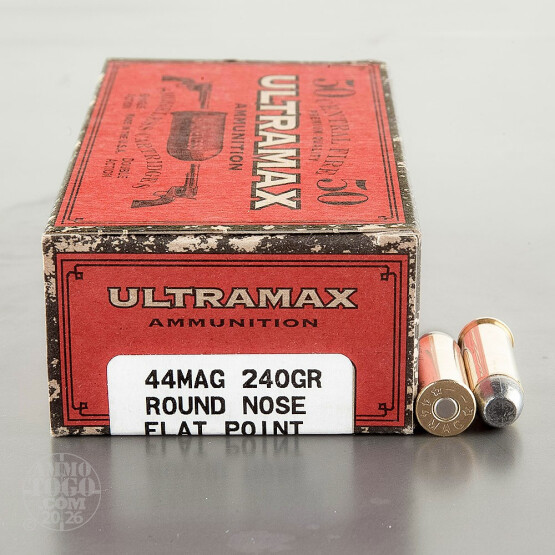 50rds - 44 Mag Ultramax 240gr. LFN Ammo