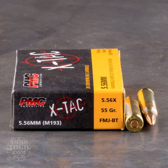 20rds - 5.56 PMC X-TAC 55gr. (XP193) Full Metal Jacket Ammo