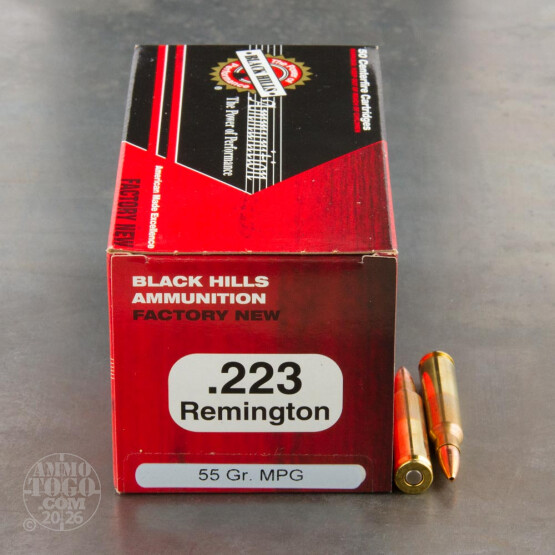50rds - 223 Black Hills 55gr. Barnes Multi-Purpose Green Hollow Point Ammo