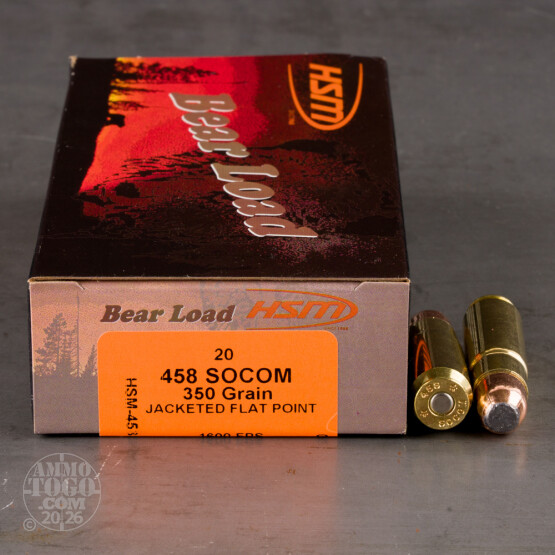 20rds – 458 SOCOM HSM 320gr. JFP Ammo