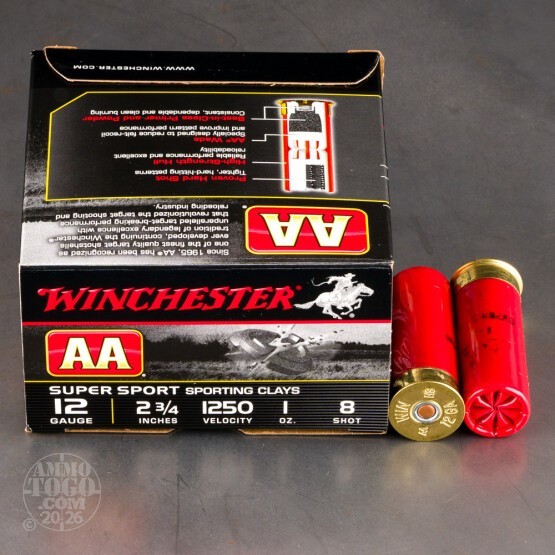 250rds – 12 Gauge Winchester AA 2-3/4" 1oz. #8 Shot Ammo