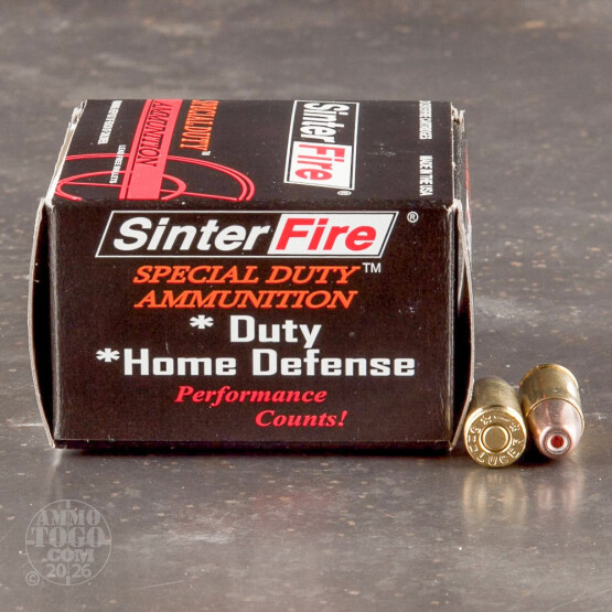 20rds - SinterFire 100gr. Frangible HP Ammo
