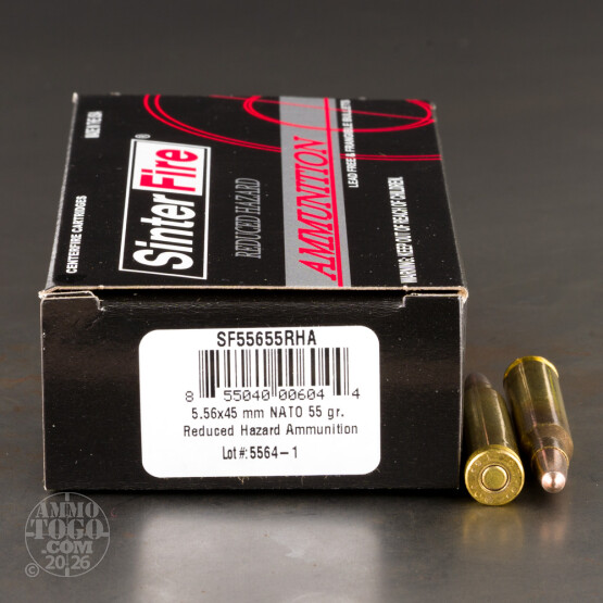 20rds – 5.56x45 SinterFire 55gr. Frangible Ammo