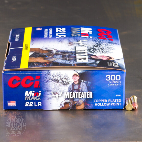 3000rds – 22 LR CCI Mini-Mag MeatEater 36gr. CPHP Ammo