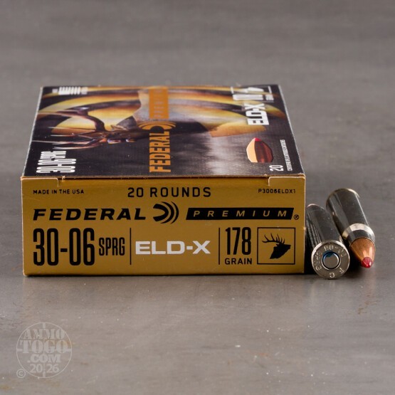 20rds – 30-06 Federal 178gr. ELD-X Ammo
