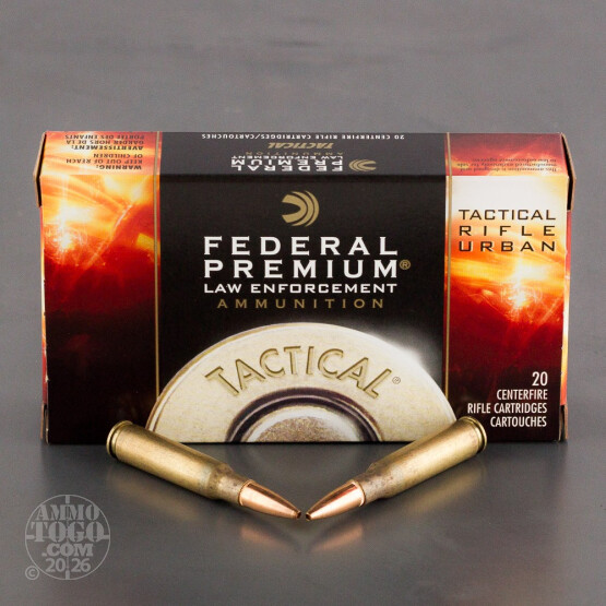 200rds – 7.62x51 Federal Premium Law Enforcement Tactical TRU 125gr. Lite OTM Ammo 