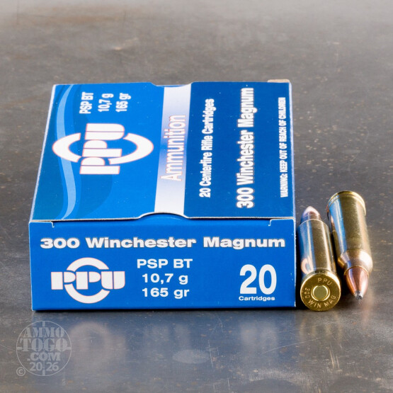 20rds - 300 Win. Mag Prvi Partizan 165gr. PSP Ammo